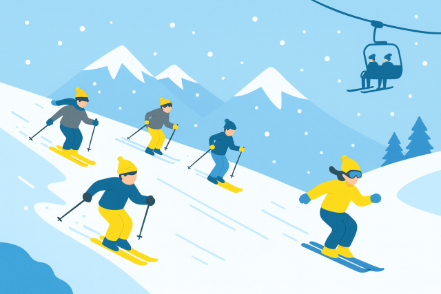 スキーの滑り方の種類一覧と上達する練習方法。SAJバッジテストの滑り方の違いも解説