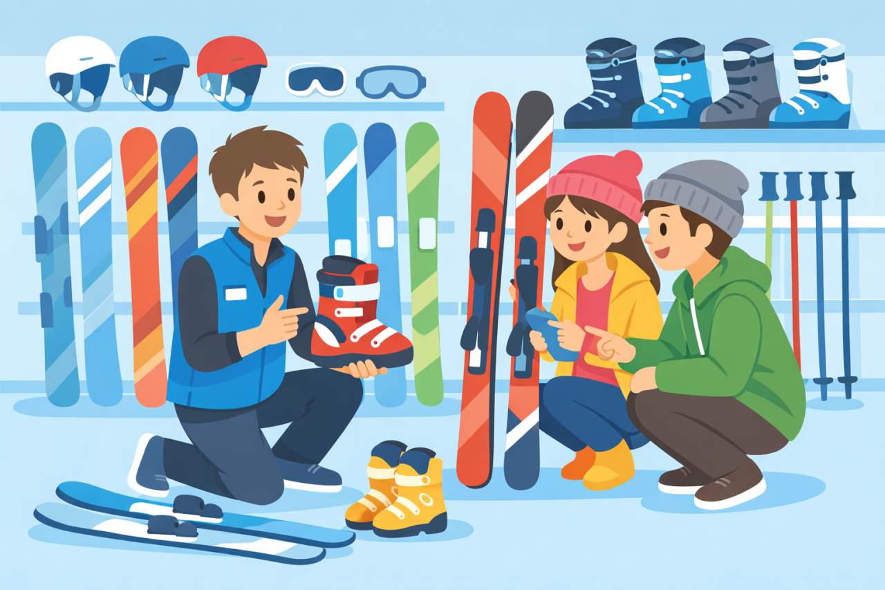 スキー板の選び方初心者編。新品のセット、中古、レンタルのどれがいいか解説